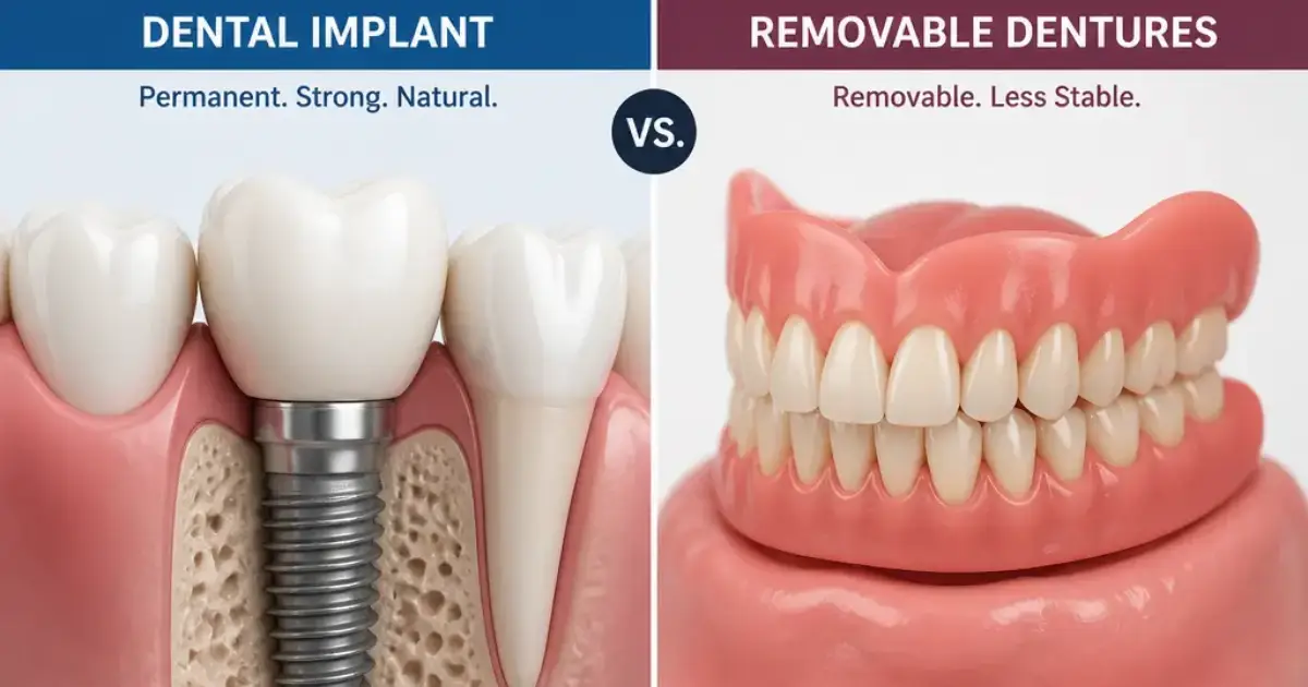 dental implants vs dentures Sacramento CA comparison at Mission Dental Carmichael